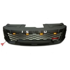 Black Grille Grill Chrome Logo