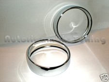 Coppia cornici ghiere cromate - coppia,