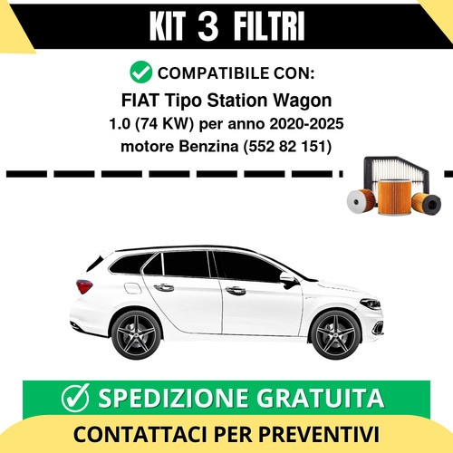 Kit filtri tagliando per - kit,
