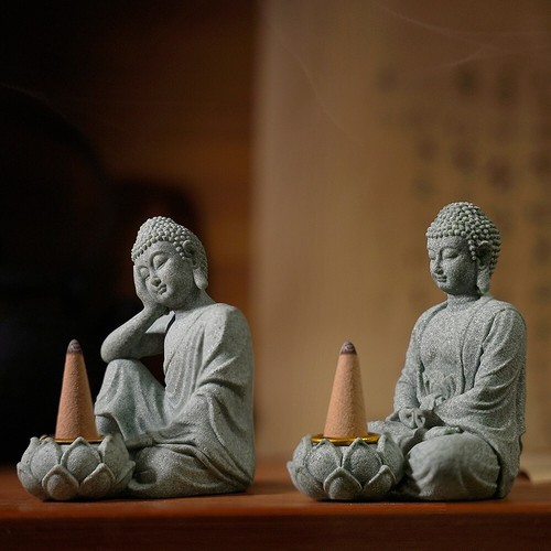 Statuetta buddha seduto - statuetta,