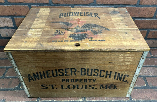 Budweiser cassa legno - in, birra