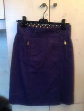 MARC BY MARC JACOBS LUSSO GONNA COTONE VIOLA GOLD ORIGINALE 10 US