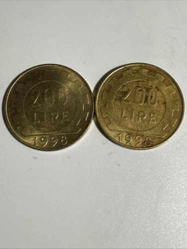 Monete 200lire 1998 - 2,