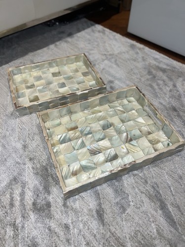 Coppia vassoi decorativi - coppia,