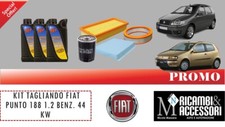 Kit tagliando Fiat Punto 188 1.2 benzina Euro 4 + LT. 3 IP 10W40