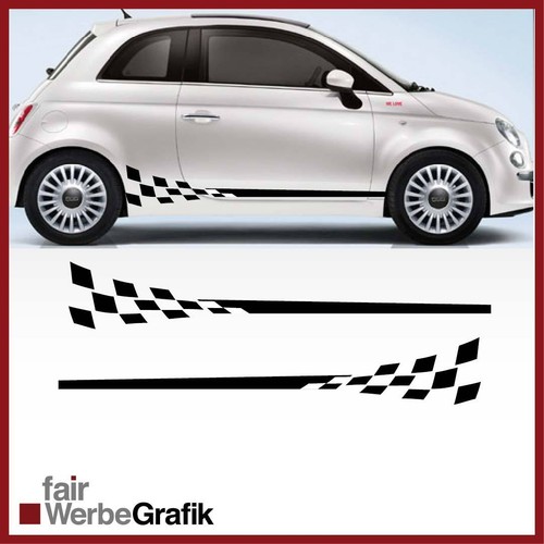 Gt3 look fiat 500 strisce - look,
