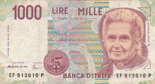 Italy  1000  Lire  3.10.1990