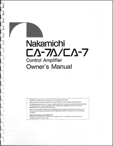 Nakamichi ca 7 - nakamichi, /