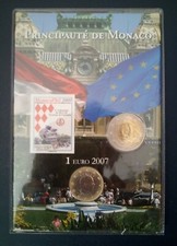 Folder 2 monete MONACO - 1 €