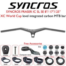 Angolo Asta -8/-17/-25 Gradi Carbonio Integrato Manubrio Mountain Bike