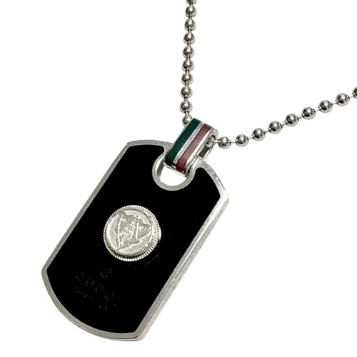 Gucci collana targhetta - targhetta, cane