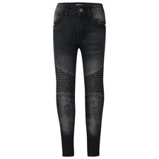 Jeans stretchy neri strappati - jeans,