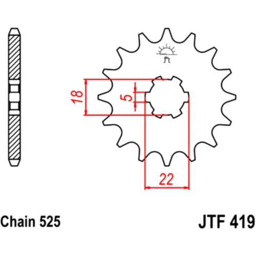 Sprockets ritzel 15z - jt,