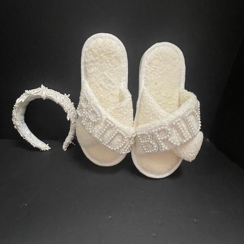 Pantofole sposa peluche - da, in