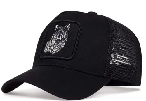 Cappello berretto lupo nero