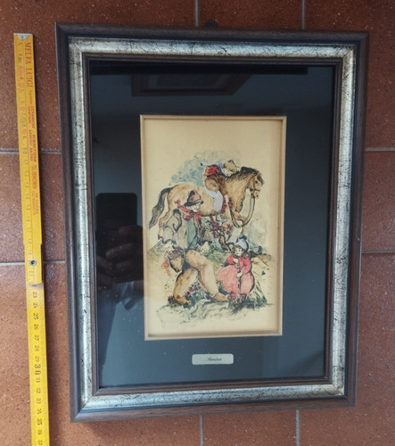 Quadro lastra foglia oro - su,