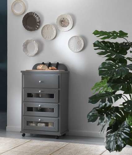 Tagliere country grigio scuro - grigio,