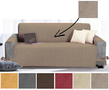 Copridivano 2 3 4 Posti Salvadivano Tasche Laterali Tinta Unita Vari Colori