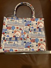 Borsa shopper grande doppio manico Harrods London nuova TOTE