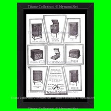 Anni '20  * Pubblicità Originale "Società Nazionale Grammofono, otto Grammofoni