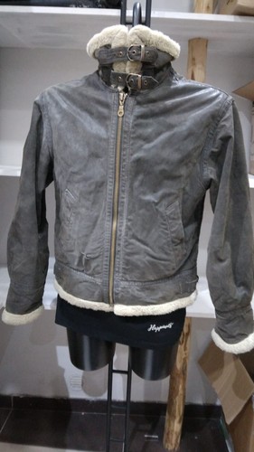 Giacca pelle usata aviator - di,