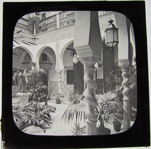 Glass magic lantern - glass, slide