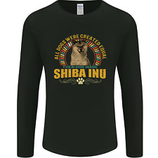 T-shirt manica lunga uomo cane A Shiba Inu