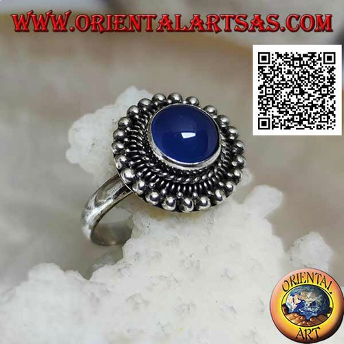 Anello argento 925 agata - argento, 925‰
