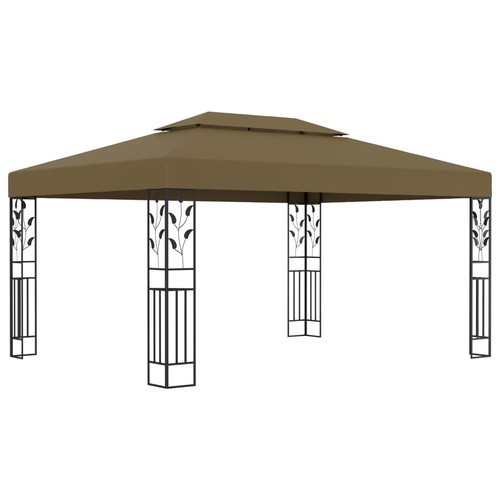 Gazebo con tetto doppio 3x4 - tetto, m