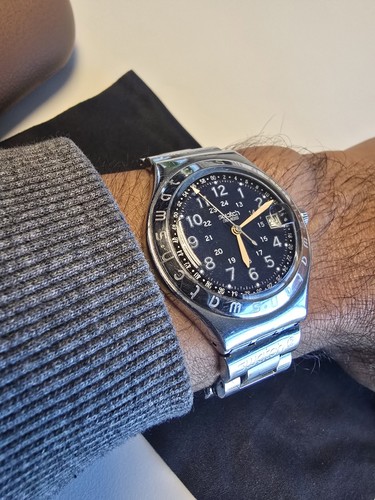 1990 swatch blue dial - swatch,
