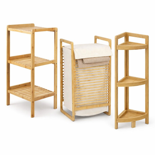 Bambù mobile bagno angolare - angolare, 3
