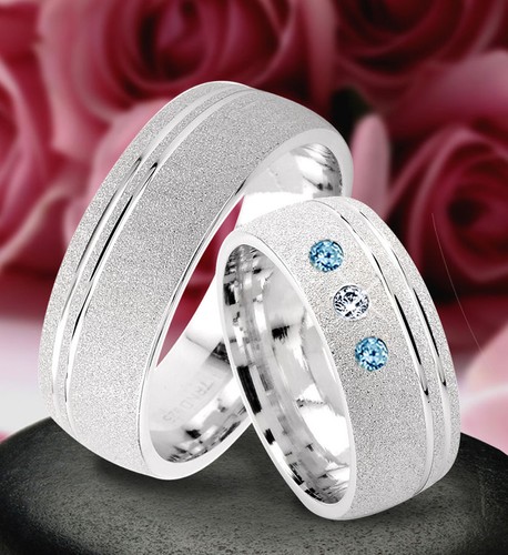 Fedi nuziali argento 925 - 2, in