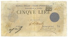 5 LIRE BANCA DELLO STATO
