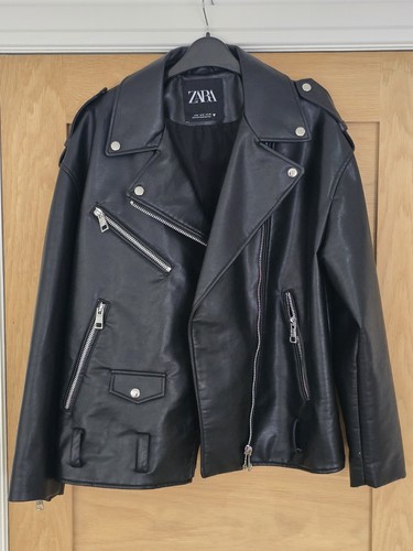 Giacca oversize biker ecopelle