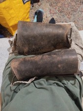 Coppia di gambali in cuoio esercito italiano militare