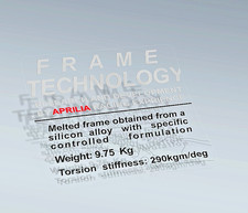 ADESIVO FRAME TECHNOLOGY APRILIA RS 125 e 250 | 5,1x5 cm