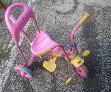 TRICICLO COMANDABILE BAMBINA GIARDINO MARE CAMPAGNA SVAGO OUTDDOR ROSA RUSTY