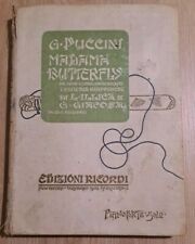 MADAMA BUTTERFLY - Giacomo Puccini - Spartito pianoforte solo -  Ricordi 1904