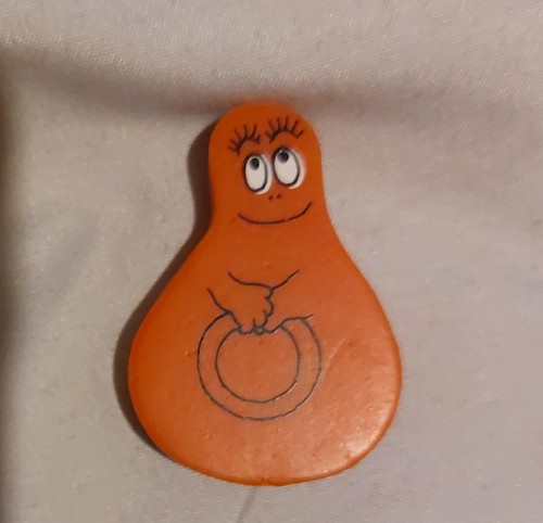 Gomme vintage barbapapa orange - gomme,