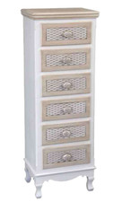 CASSETTIERA 6 CASSETTI SHABBY