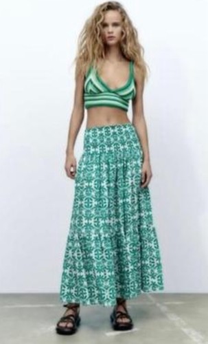 Maxi gonna lunga ricamata zara - ricamata,