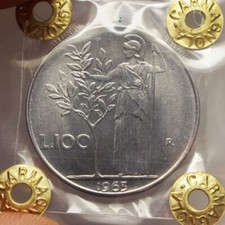 100 lire "MINERVA" 1963 - FDC