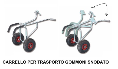 Carrello snodato anteriore per - carrello,