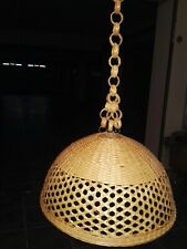 Lampadario in Vimini NATURALE! arredamento casa  Offerta antiquariato !  Ø35