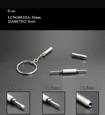 Portachiavi Cacciavite 3 In 1 Kit di Precisione Riparazione Occhiali Cell. PC