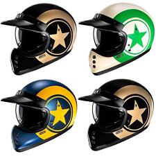 Casco moto integrale HJC V60 Nyx vintage retrò cruiser coperchio bici DVS