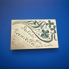 Cartolina Glitterati SALUTI DA TORNIELLA Viaggiata 1903