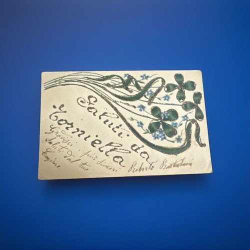 Cartolina glitterati saluti - glitterati,