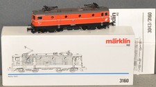 Märklin 3160 locomotiva elettrica austriaca BR 1043 rosso arancione nuova di fabbrica IMBALLO ORIGINALE H0