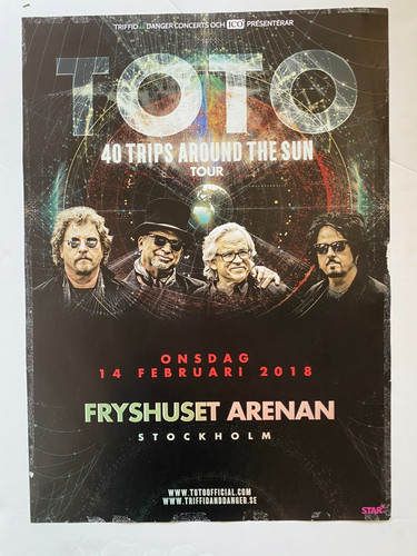 Toto poster live svedese - live,